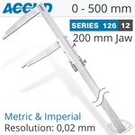 VERNIER CALIPER 500MM 0.06MM ACC. 200MM 0.02MM GRAD S/STEEL
