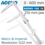 VERNIER CALIPER 600MM 0.08MM ACC. 250MM 0.02MM GRAD S/STEEL
