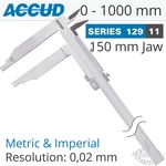 VERNIER CALIPER 1000MM 0.08MM ACC. 150MM 0.02MM GRAD S/STEEL