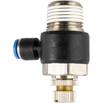 FLOW CONTROL SWIV. ELBOW PU 6MM X 1/2' M