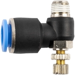 FLOW CONTROL SWIV. ELBOW PU 10MM X 1/8' M